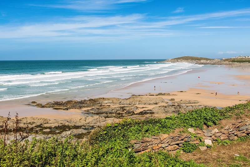 The north coast is famed for its fabulous beaches, this is Newquay.