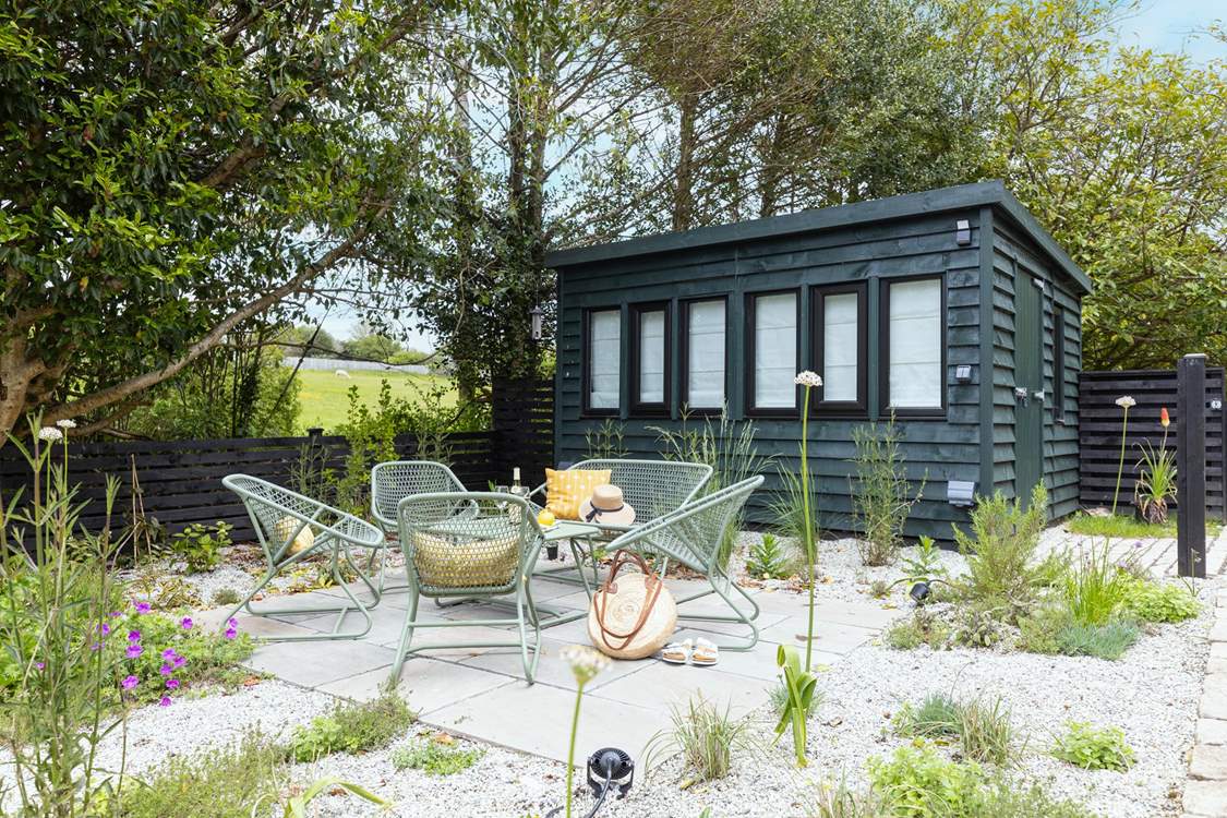 There's plenty of seating to enjoy in the outside spaces.