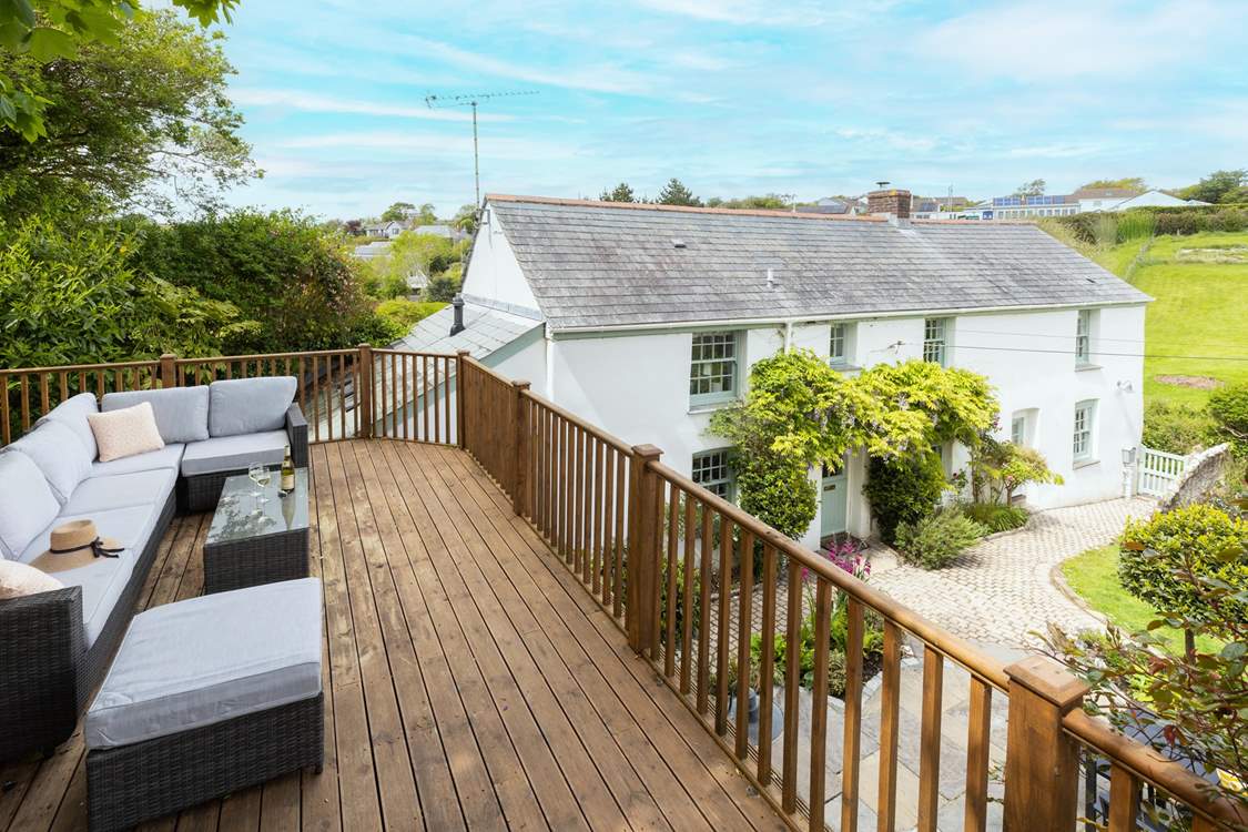 Enjoy looking over the beautiful views of the cottage and garden.