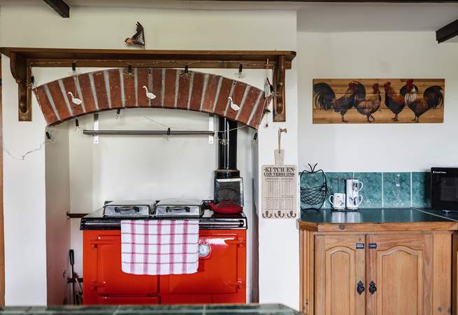 The electric Rayburn in the kitchen is a masterpiece!