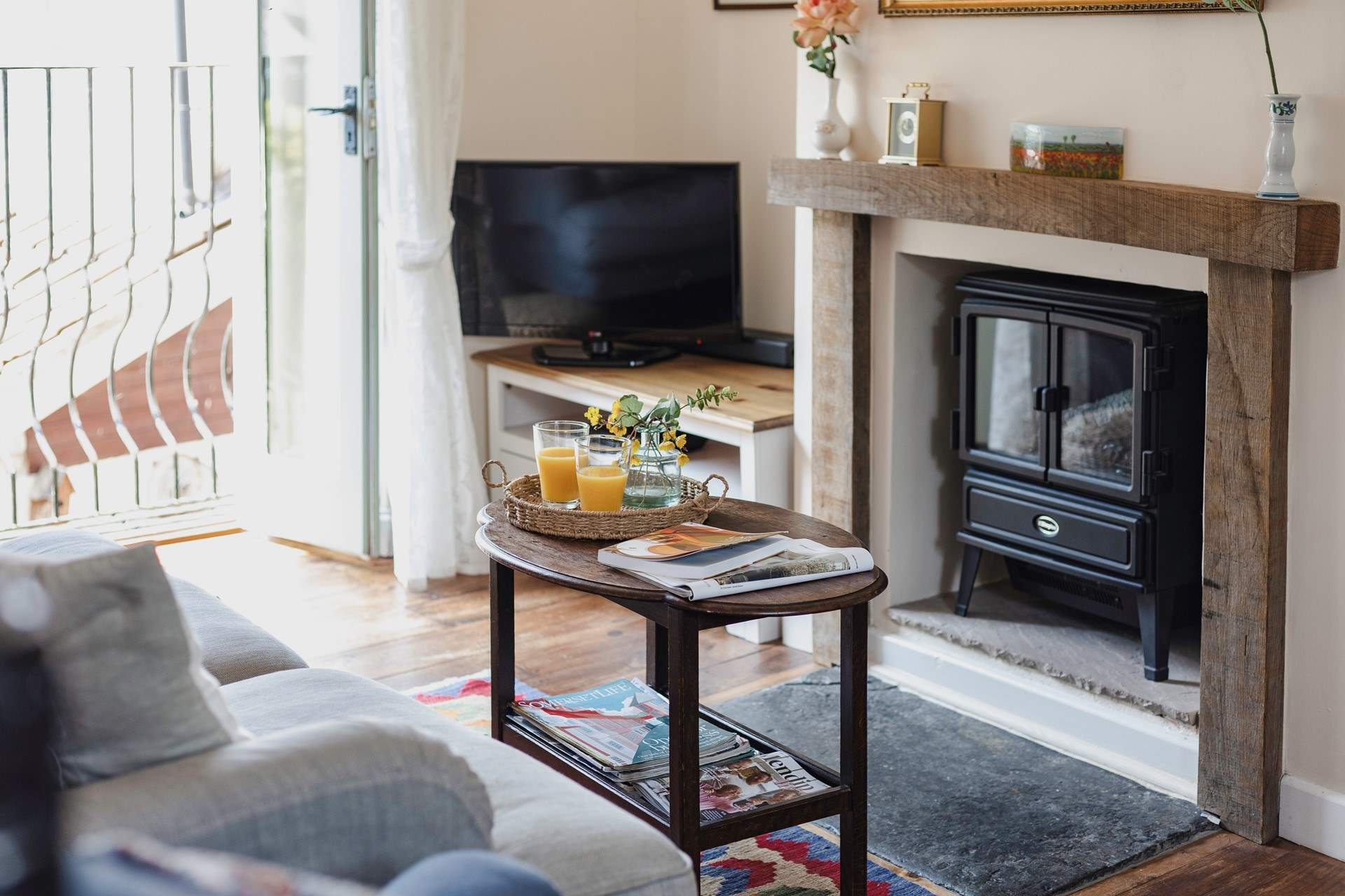 A lovely spot to sit and make plans for your holiday.