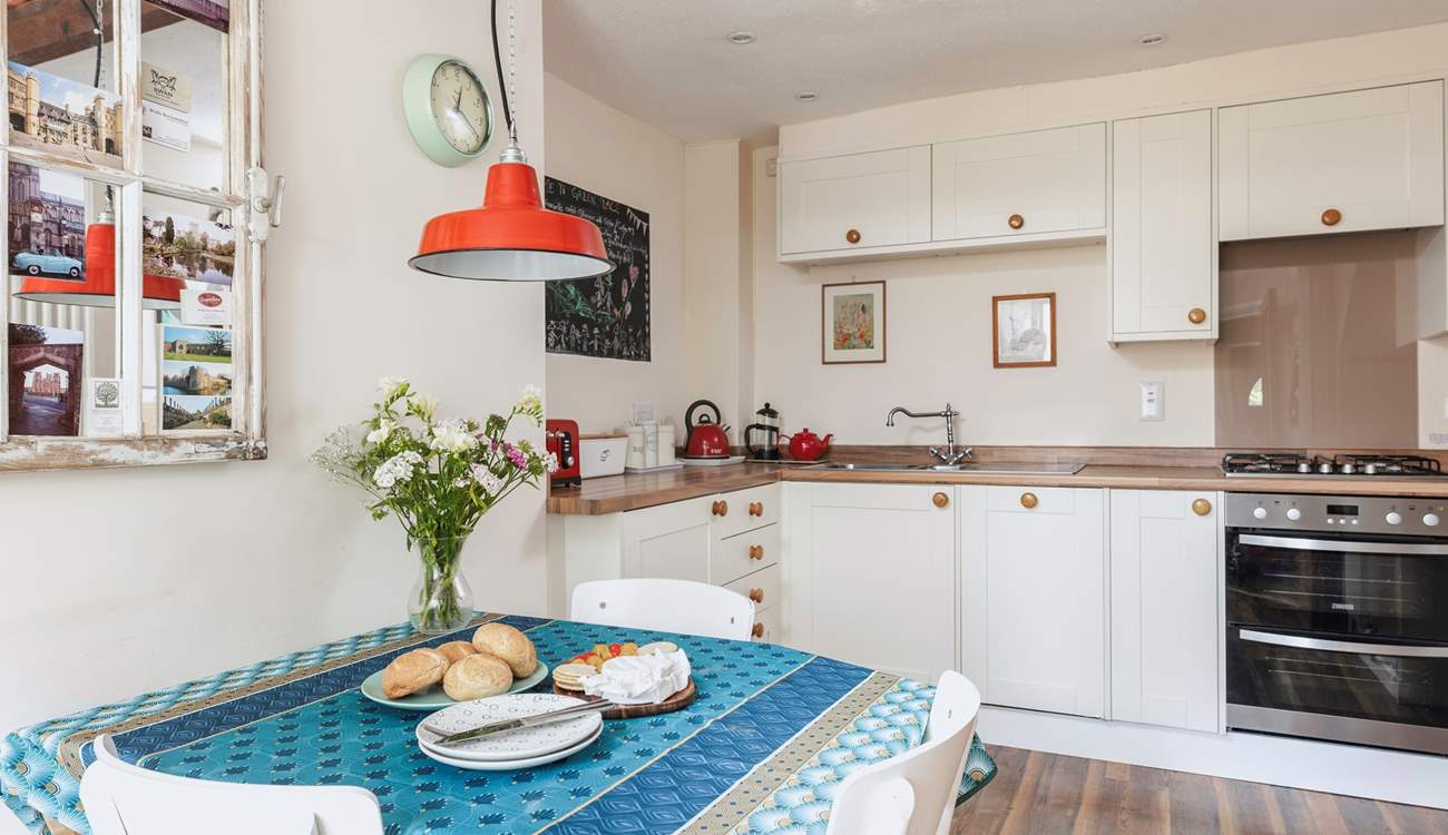 The dining-area is perfect for two!