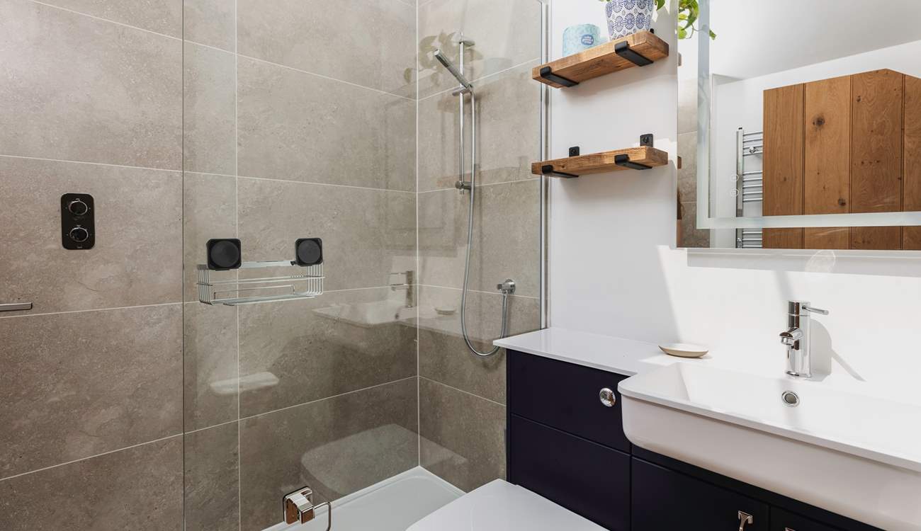 The en suite is well appointed.