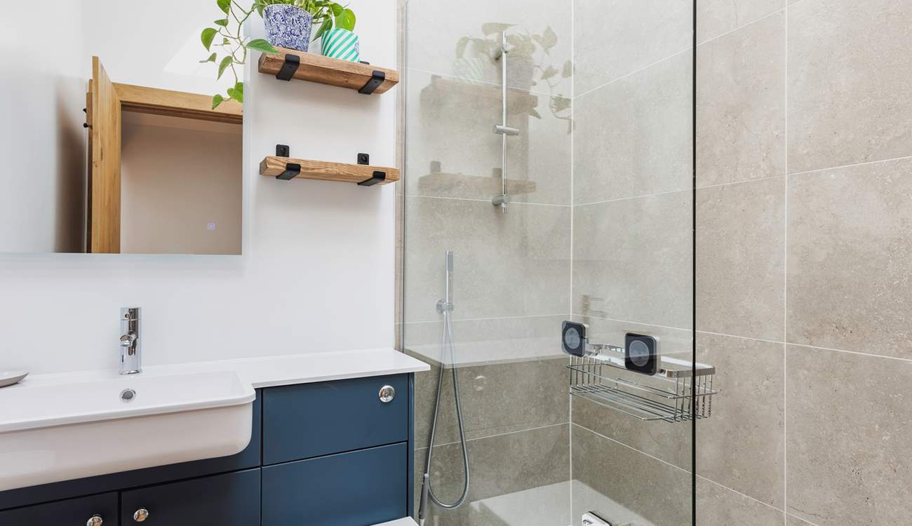 The lovely main shower-room is next door.