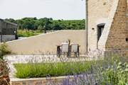 The neighbouring storage and workshop facility for a local solar energy installation company can be seen from Seymour Barn.