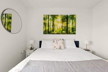 Bedroom 3 has 'zip and link' beds, giving you the choice of twin beds or a super-king double.