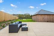 And a separate lawn area for the kids to let off steam.