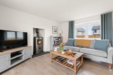 After a busy day, relax on the comfy sofas and watch a movie on the Smart TV. The wood-burner will keep you cosy throughout the seasons.