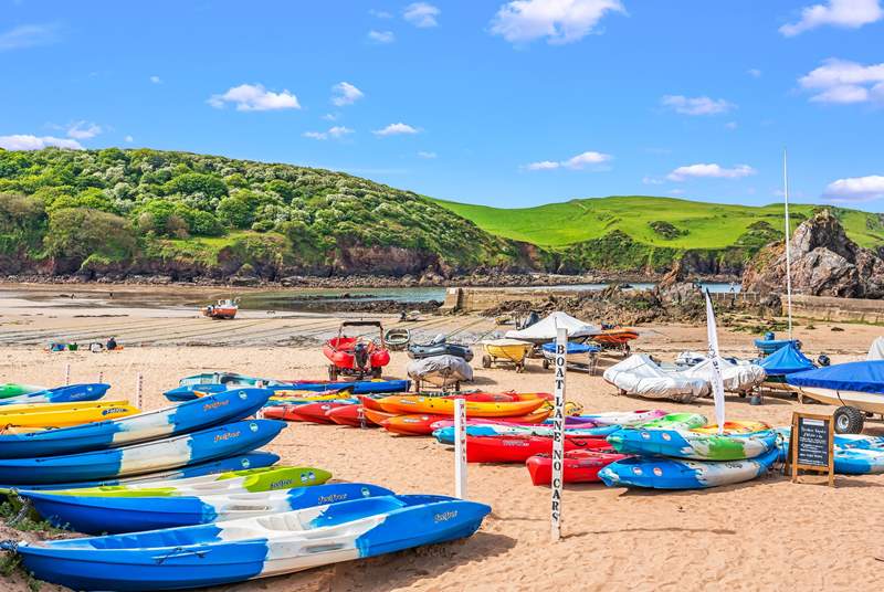 Or perhaps a touch of something more sporty is in order before lunch. Watersports galore can be enjoyed at Hope Cove.