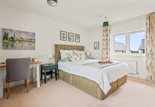 The bedrooms are all stylishly furnished, this is bedroom 1.