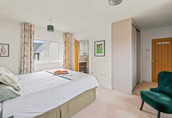 Bedroom one has a blissful super-king size bed and en suite shower-room.