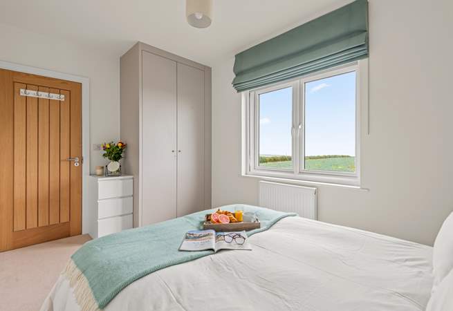 Bedroom 4 has wonderful countryside views.