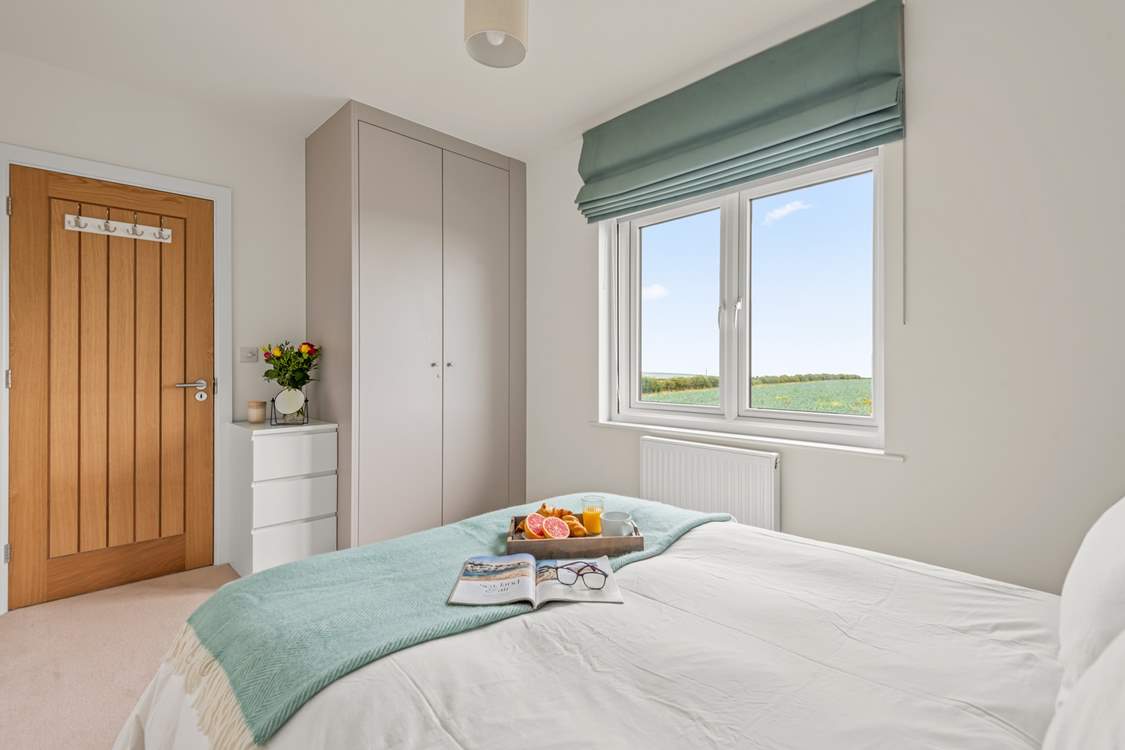Bedroom 4 has wonderful countryside views.