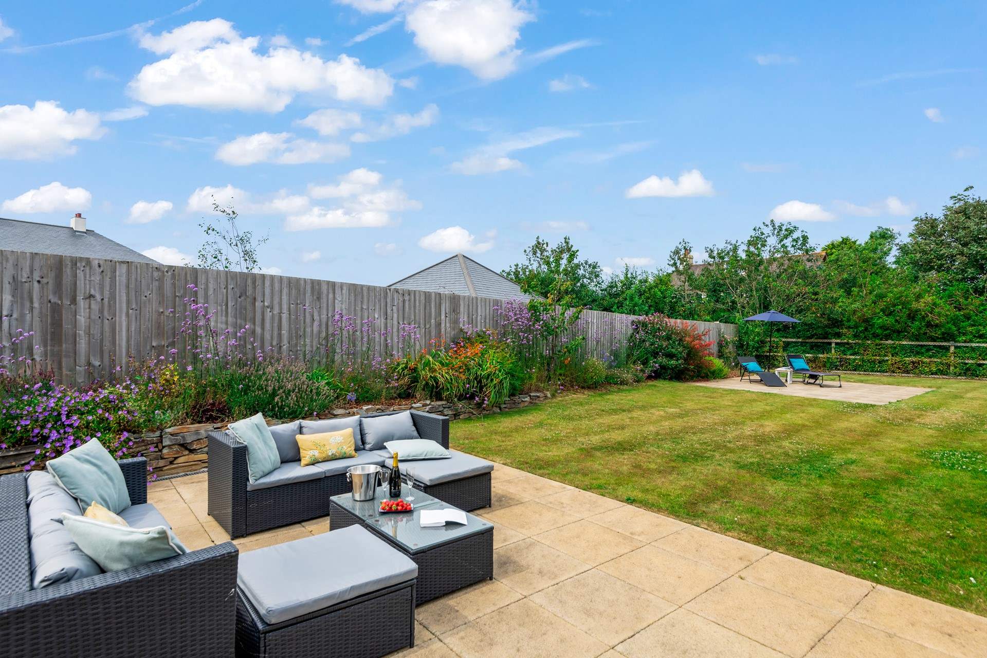 The fabulous outside space is perfect for all the family.