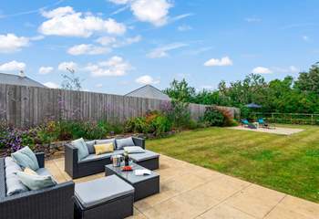 The fabulous outside space is perfect for all the family.