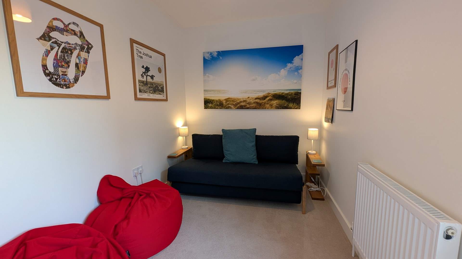 The study/snug on the first floor has a TV so there are plenty of options if guests have differing viewing choices.