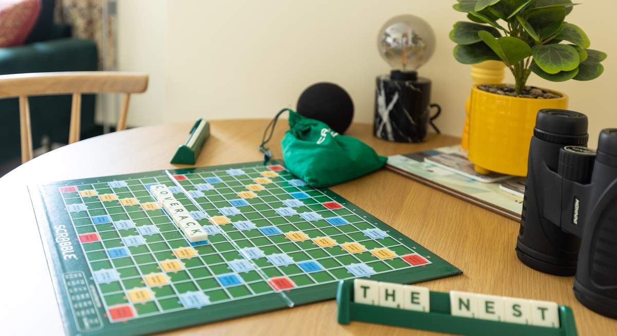 The sitting-room has a dining area, perfect for an after dinner board game.