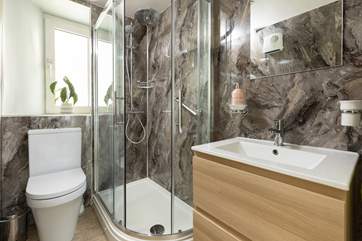 The stylish shower-room for a refreshing shower after a busy day.