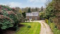 The sweeping drive leads to Pengelly Manor.