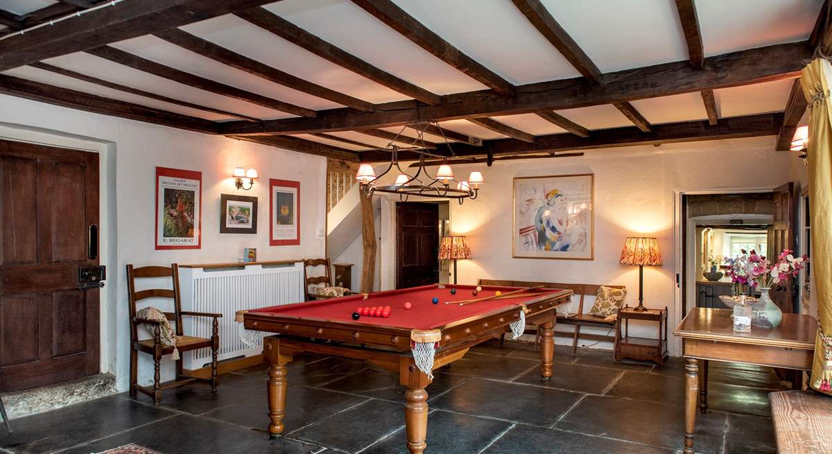 The games-room is perfect for entertaining the family.