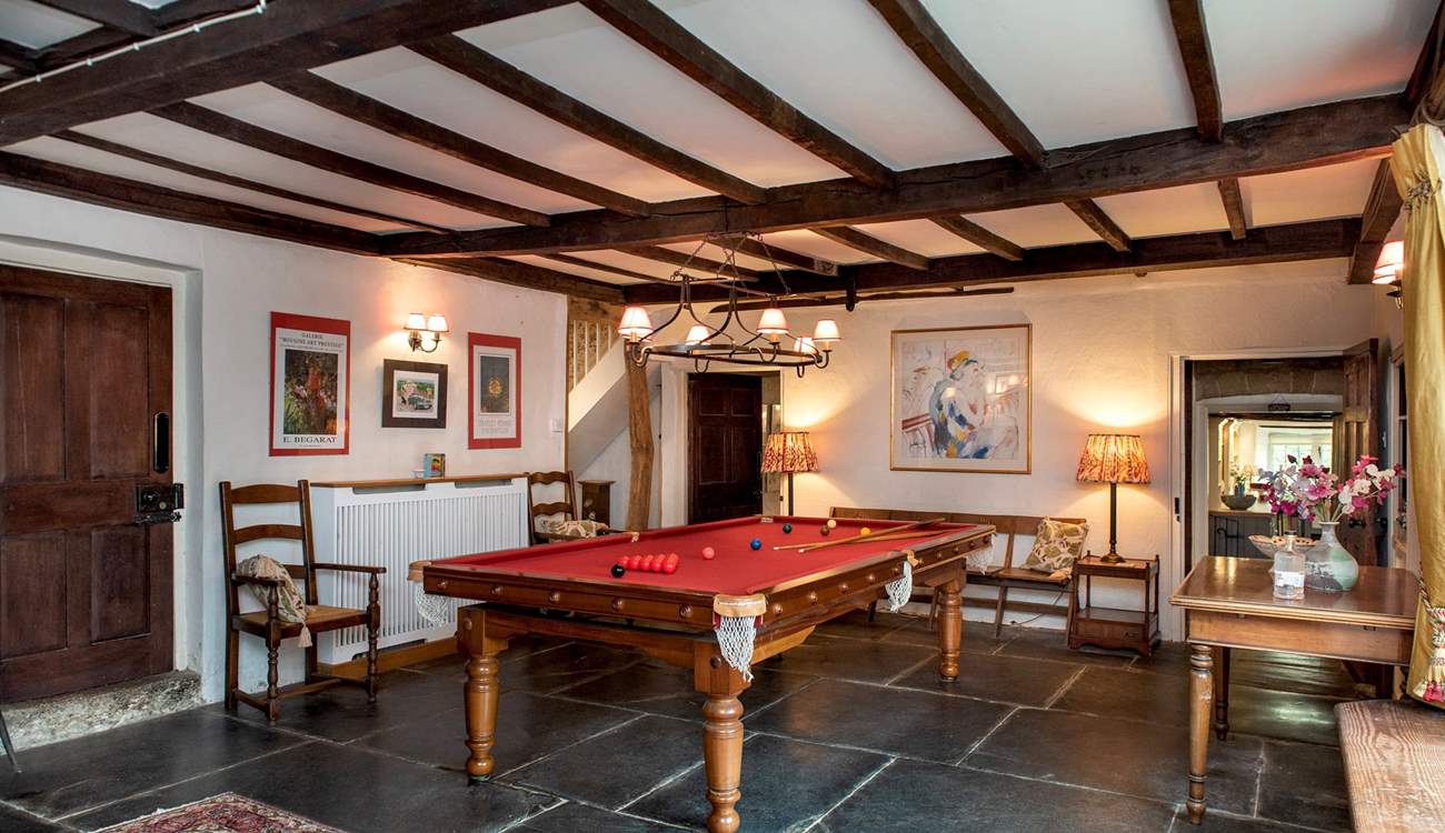 The games-room is perfect for entertaining the family.