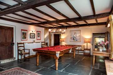The games-room is perfect for entertaining the family.