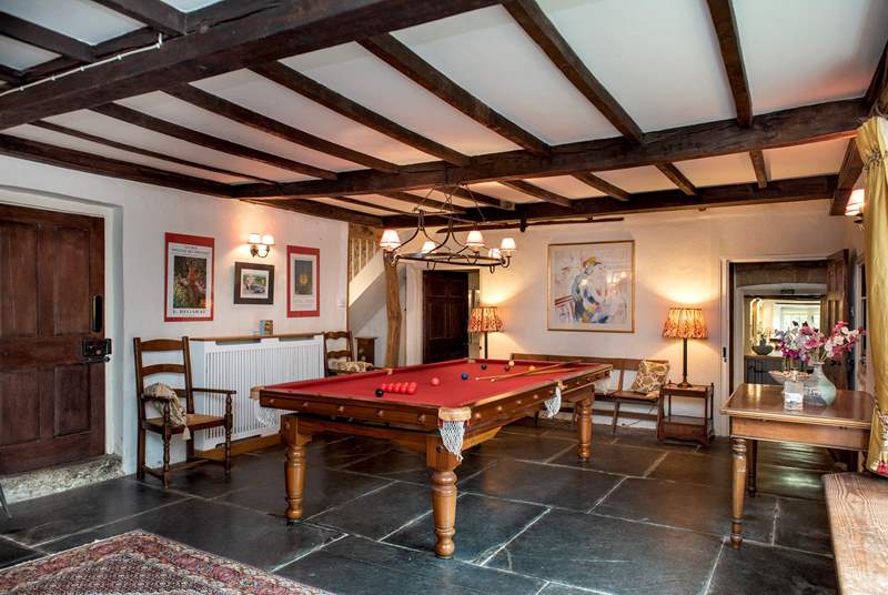 The games-room is perfect for entertaining the family.