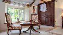 The charming sitting area in bedroom 2.