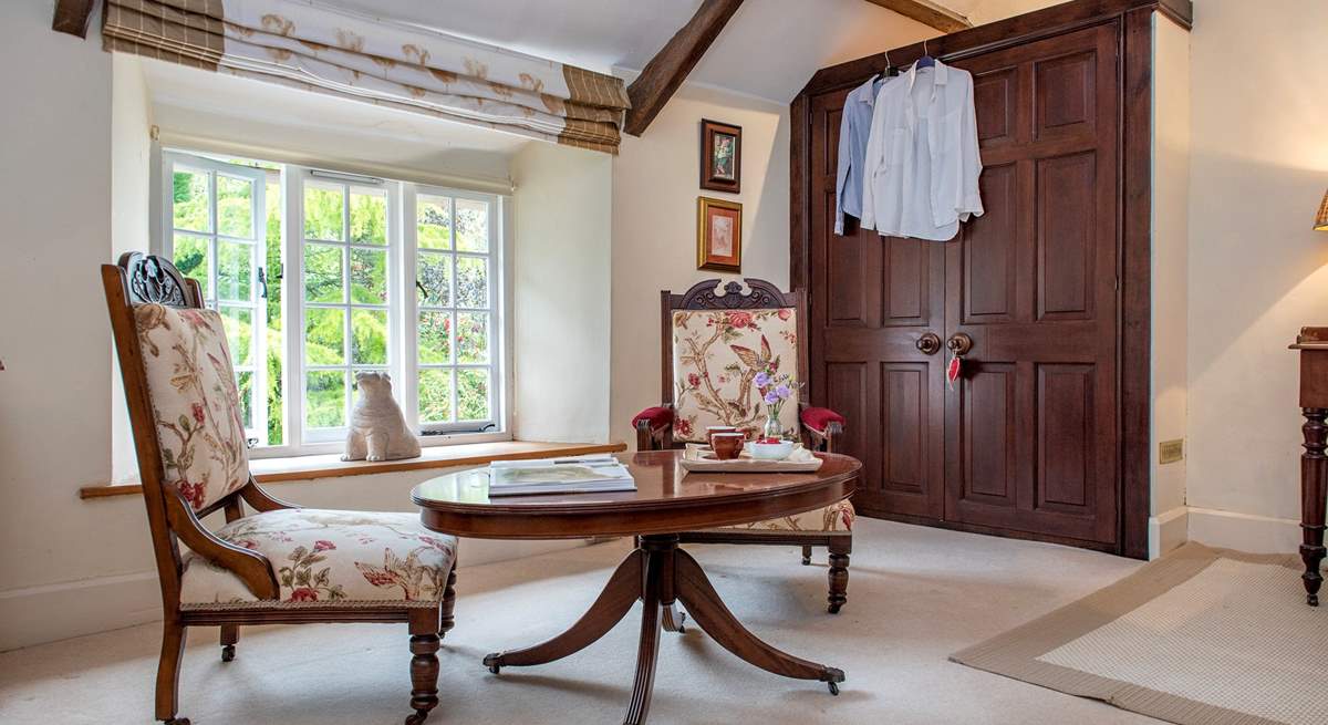 The charming sitting area in bedroom 2.