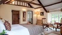 The bedrooms are elegant and beautifully furnished.