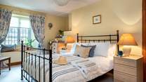 Oh so pretty, bedroom 3 has a king-size bed and oodles of character. 