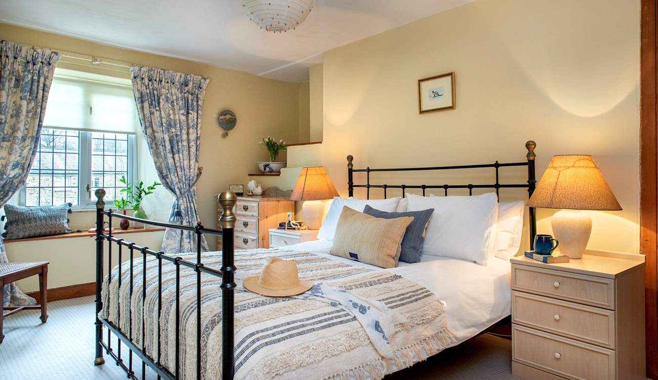 Oh so pretty, bedroom 3 has a king-size bed and oodles of character. 