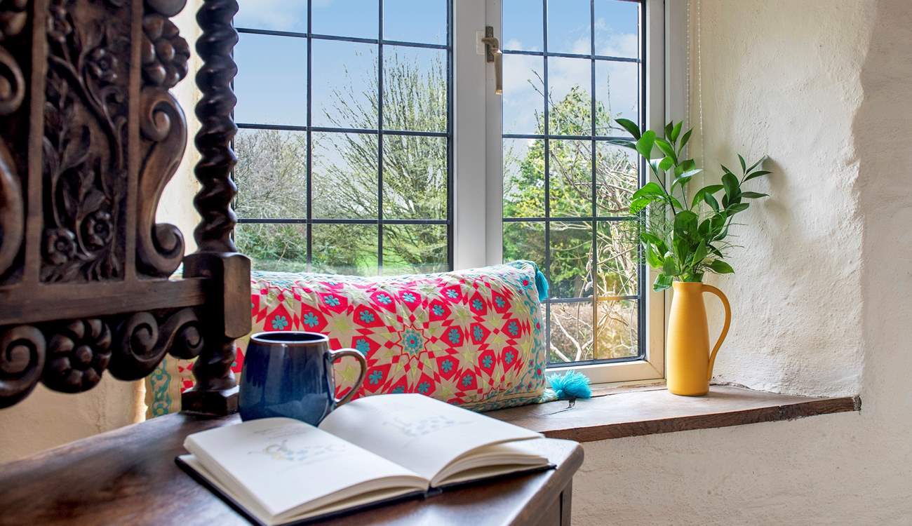 Gaze out of the window and take in the delightful views.