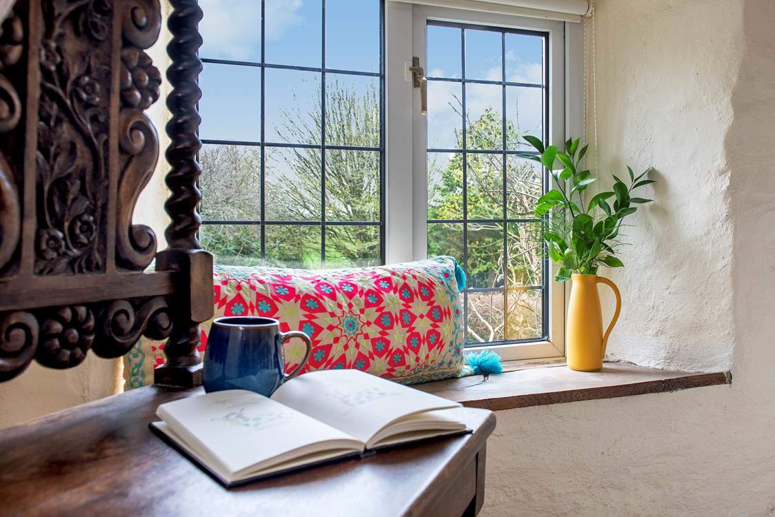 Gaze out of the window and take in the delightful views.