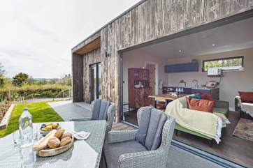 Head outside and enjoy dining al fresco.