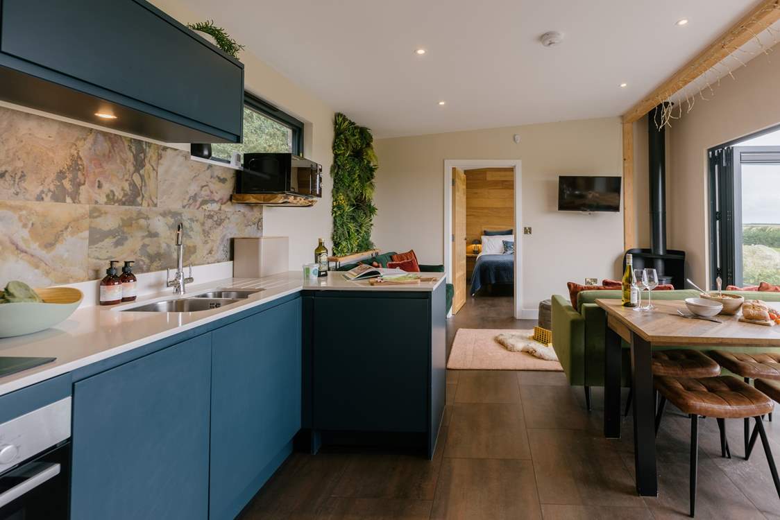 Where the open-plan living space allows for the natural light to stream in.