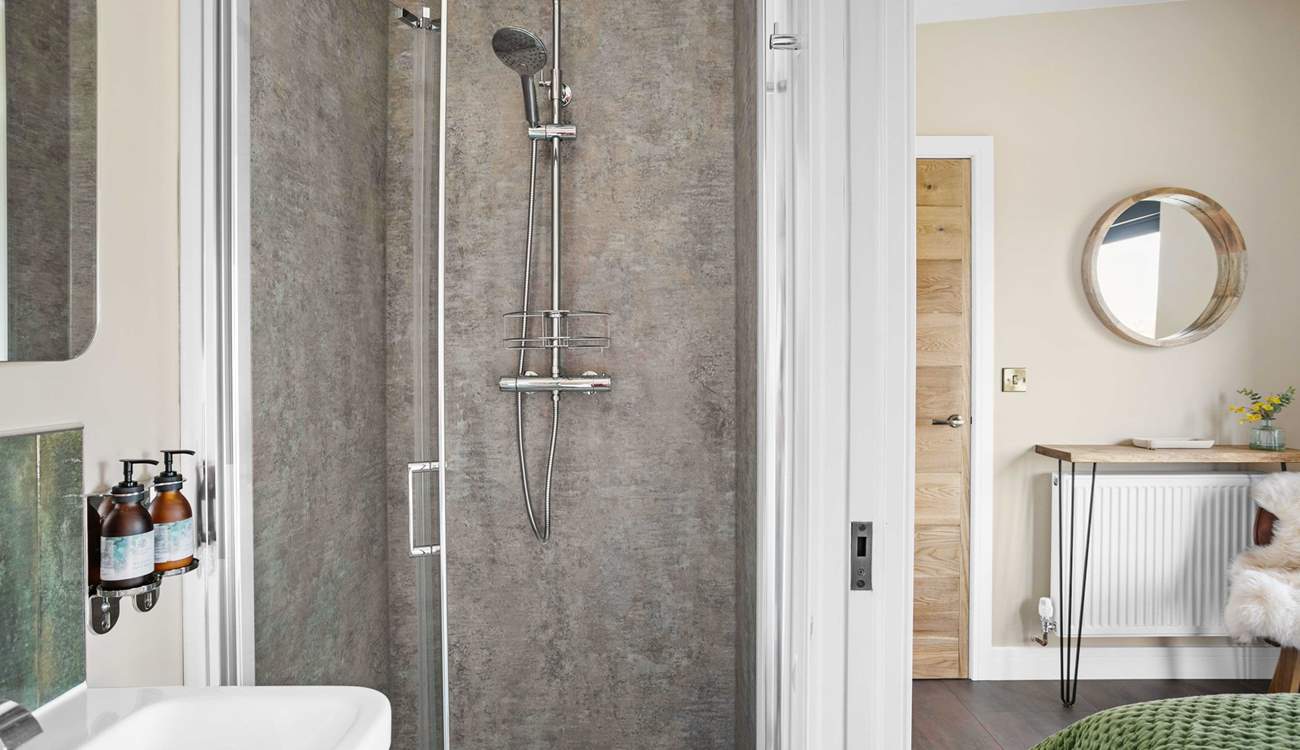 Freshen up after a day of adventures in the modern shower room. 