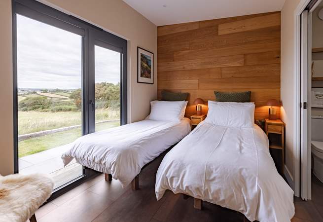 The second bedroom can also be made into twin beds.