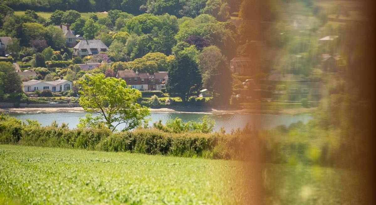 The glistening view over Mylor Creek is truly spellbinding. 