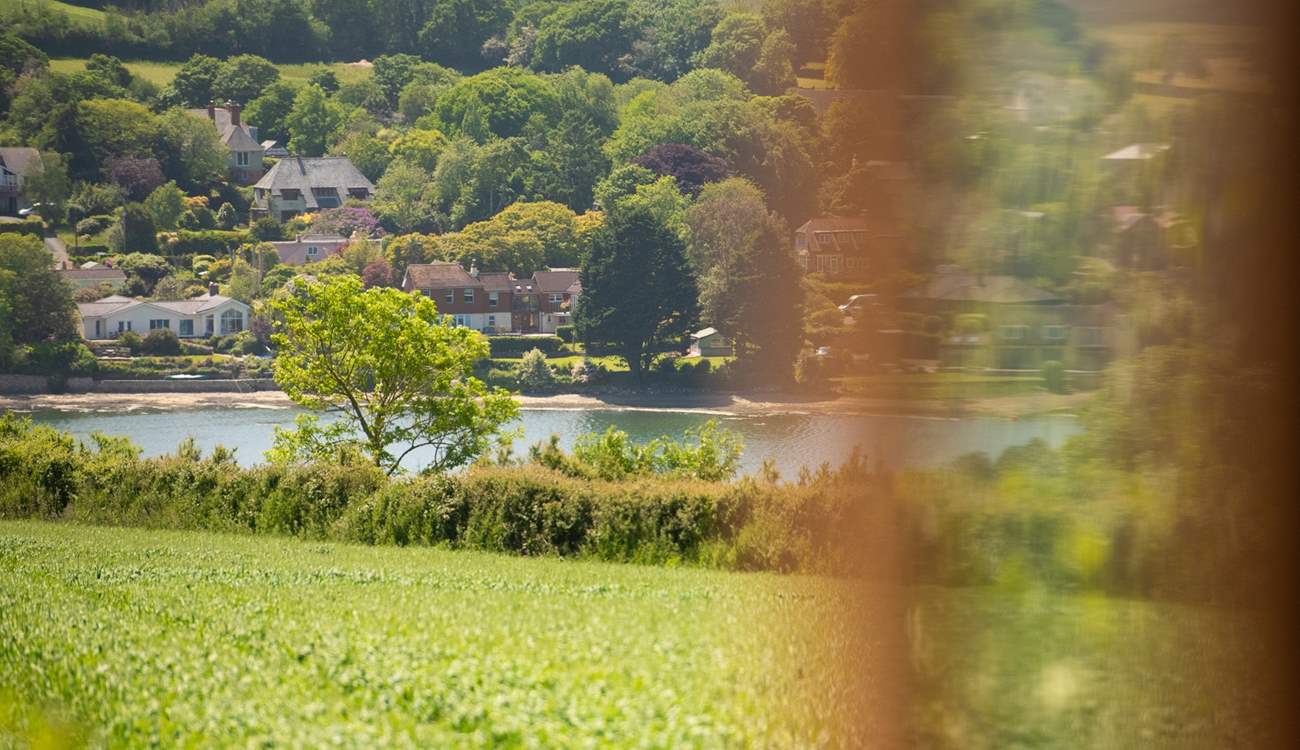 The glistening view over Mylor Creek is truly spellbinding. 