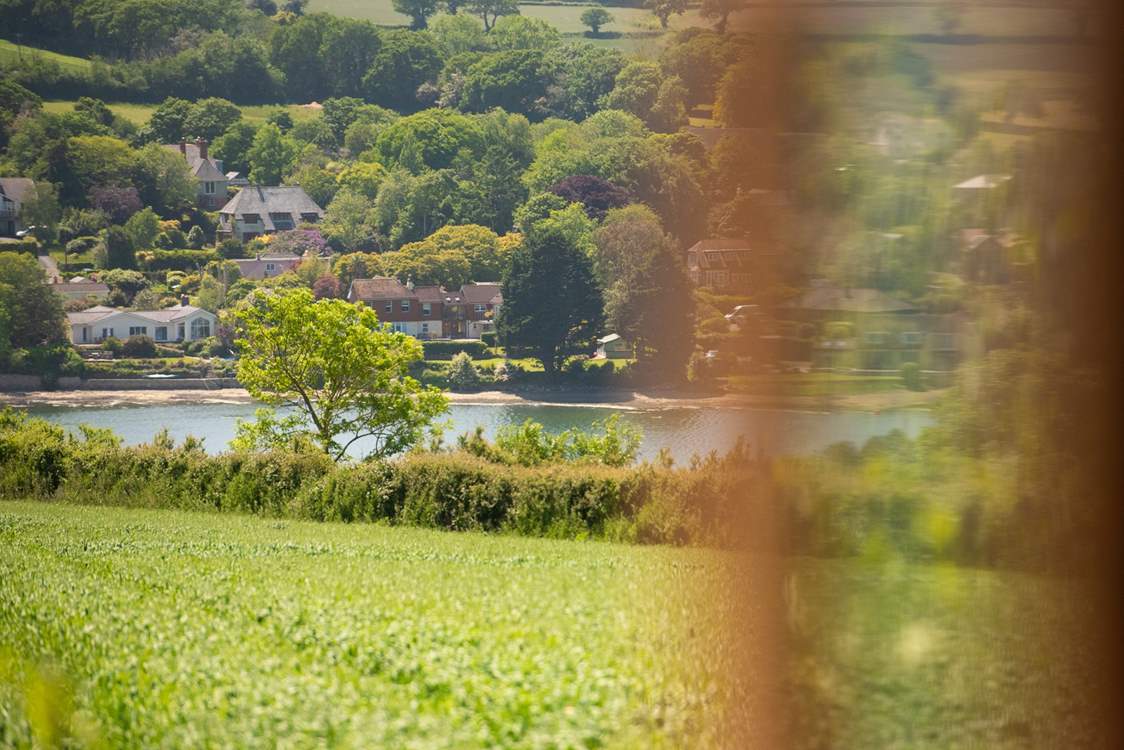 The glistening view over Mylor Creek is truly spellbinding.