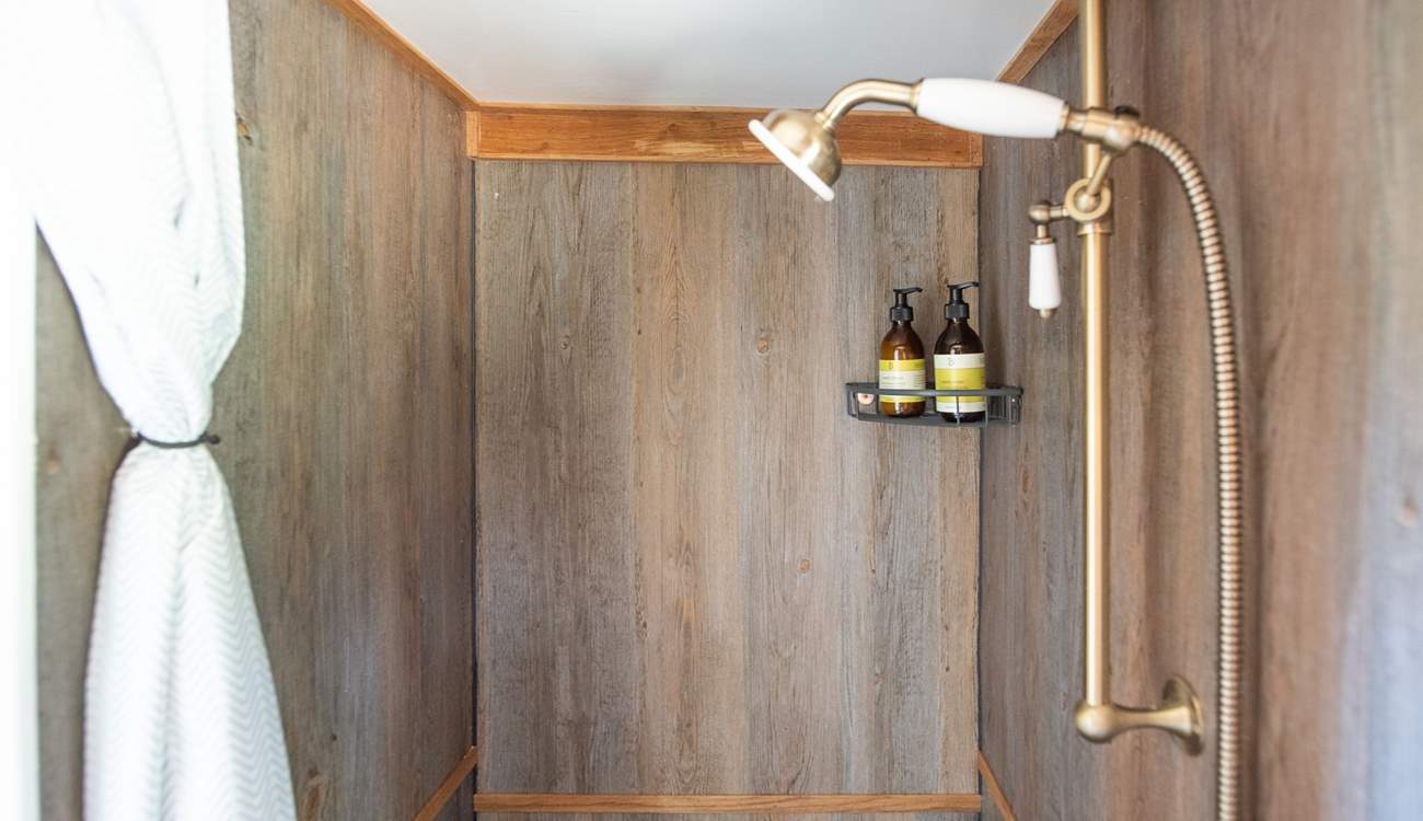 The lovely shower-room.