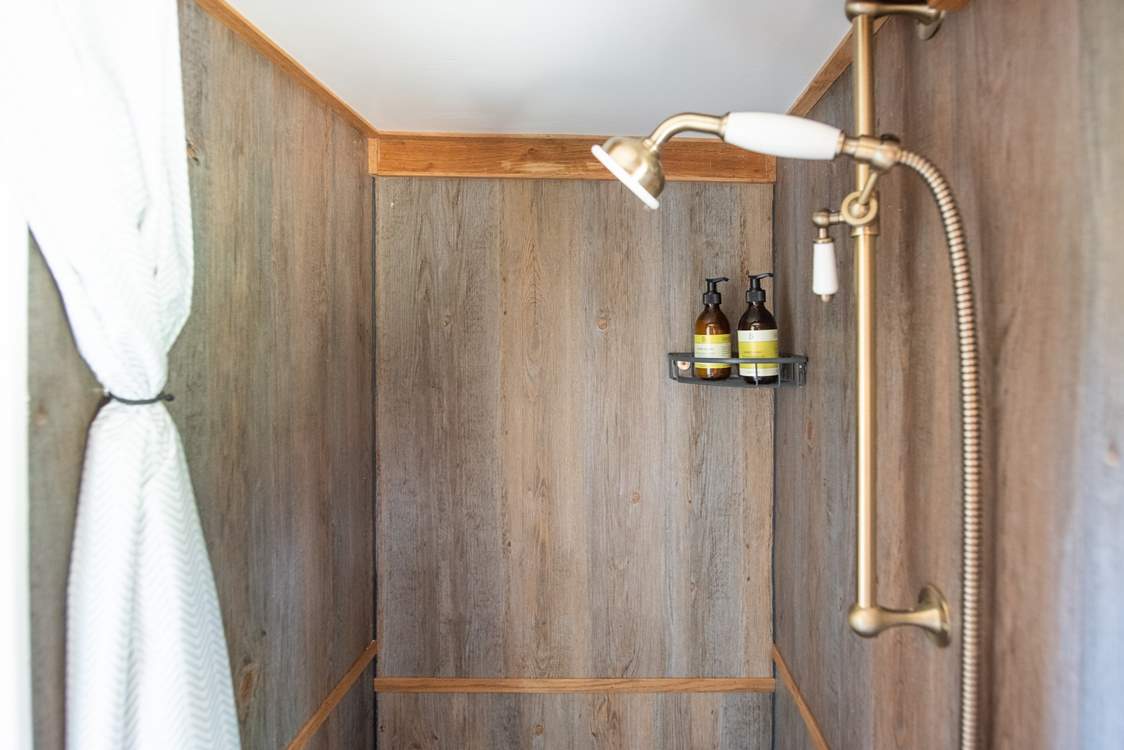 The lovely shower-room.