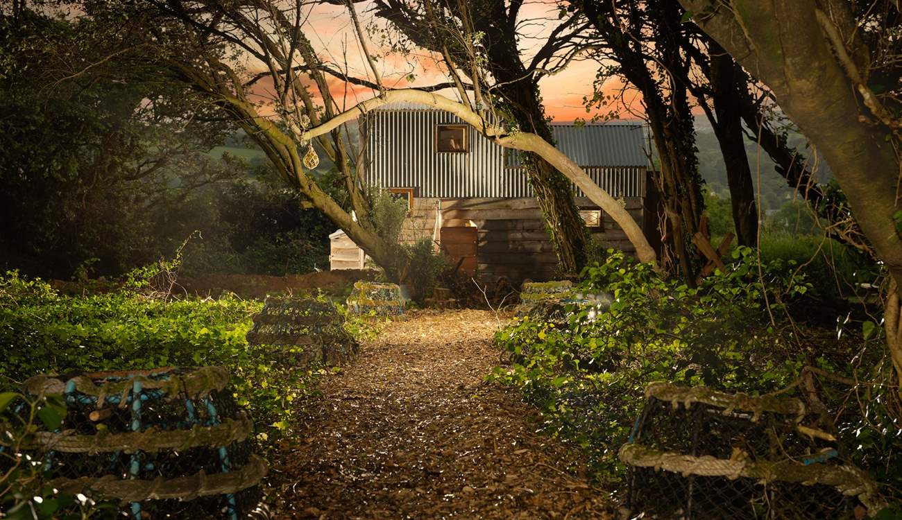 Stroll through the woods to reach Skylark.