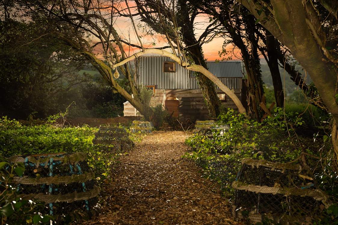 Stroll through the woods to reach Skylark.