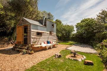 Soak up the Cornish rays in the glorious garden.