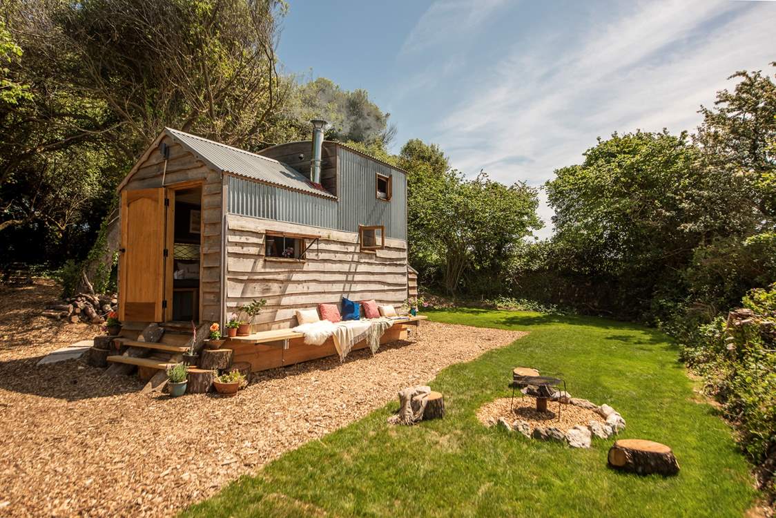 Soak up the Cornish rays in the glorious garden.