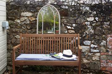 Plenty of spots to sit in the Island sunshine and relax.