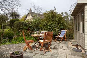 Lunch on the terrace.