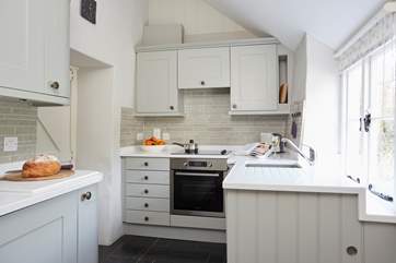 The stunning kitchen will wow the most discerning chef.